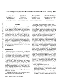 Traffic Danger Recognition With Surveillance Cameras Without Training
  Data