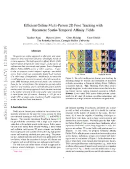Efficient Online Multi-Person 2D Pose Tracking with Recurrent
  Spatio-Temporal Affinity Fields
