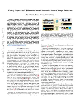 Weakly Supervised Silhouette-based Semantic Scene Change Detection