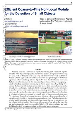 Efficient Coarse-to-Fine Non-Local Module for the Detection of Small
  Objects