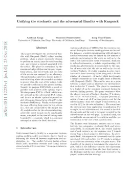 Unifying the stochastic and the adversarial Bandits with Knapsack