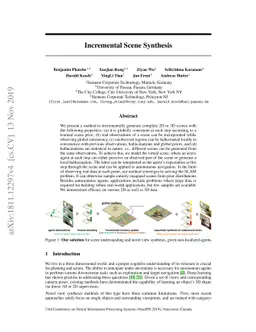 Incremental Scene Synthesis