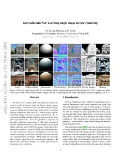 InverseRenderNet: Learning single image inverse rendering