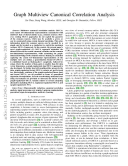 Graph Multiview Canonical Correlation Analysis