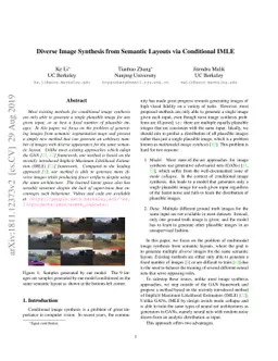 Diverse Image Synthesis from Semantic Layouts via Conditional IMLE