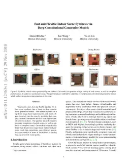 Fast and Flexible Indoor Scene Synthesis via Deep Convolutional
  Generative Models