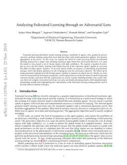 Analyzing Federated Learning through an Adversarial Lens