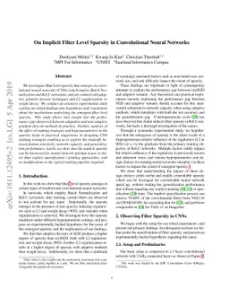 On Implicit Filter Level Sparsity in Convolutional Neural Networks