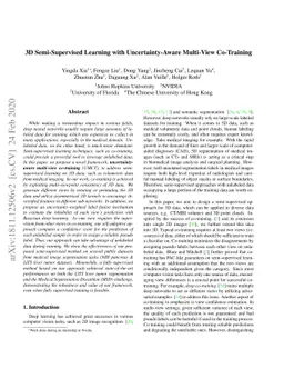 3D Semi-Supervised Learning with Uncertainty-Aware Multi-View
  Co-Training