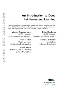 An Introduction to Deep Reinforcement Learning