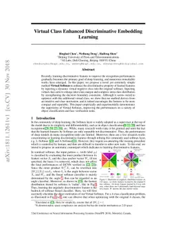 Virtual Class Enhanced Discriminative Embedding Learning