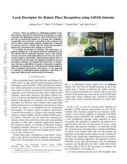Local Descriptor for Robust Place Recognition using LiDAR Intensity