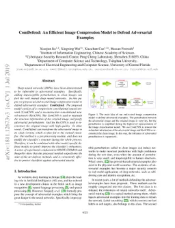 ComDefend: An Efficient Image Compression Model to Defend Adversarial
  Examples