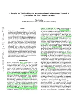 A Tutorial for Weighted Bipolar Argumentation with Continuous Dynamical
  Systems and the Java Library Attractor