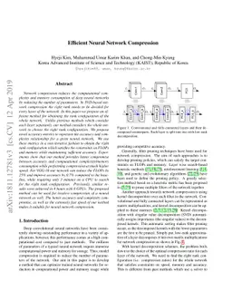 Efficient Neural Network Compression