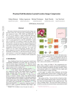 Practical Full Resolution Learned Lossless Image Compression
