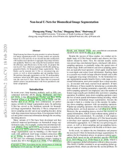 Non-local U-Net for Biomedical Image Segmentation