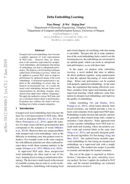 Delta Embedding Learning