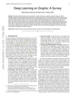 Deep Learning on Graphs: A Survey