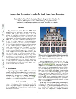 Unsupervised Degradation Learning for Single Image Super-Resolution