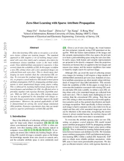 Zero-Shot Learning with Sparse Attribute Propagation