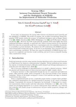 Synergy Effect between Convolutional Neural Networks and the
  Multiplicity of SMILES for Improvement of Molecular Prediction