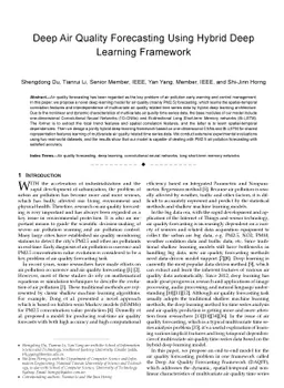 Deep Air Quality Forecasting Using Hybrid Deep Learning Framework