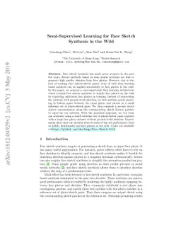 Semi-Supervised Learning for Face Sketch Synthesis in the Wild