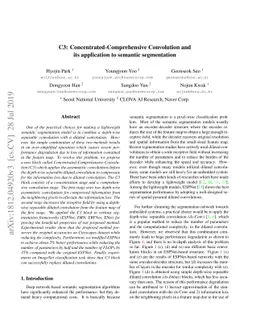 C3: Concentrated-Comprehensive Convolution and its application to
  semantic segmentation