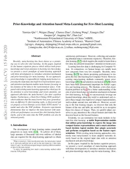 Prior-Knowledge and Attention-based Meta-Learning for Few-Shot Learning