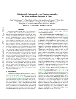Object-centric Auto-encoders and Dummy Anomalies for Abnormal Event
  Detection in Video
