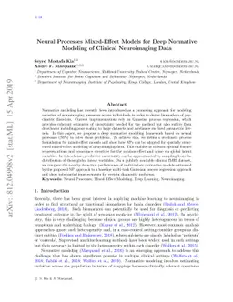 Neural Processes Mixed-Effect Models for Deep Normative Modeling of
  Clinical Neuroimaging Data