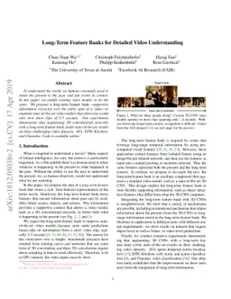 Long-Term Feature Banks for Detailed Video Understanding