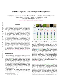 ELASTIC: Improving CNNs with Dynamic Scaling Policies