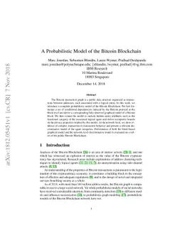 A Probabilistic Model of the Bitcoin Blockchain