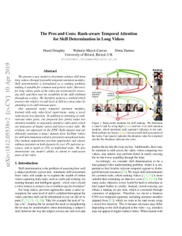 The Pros and Cons: Rank-aware Temporal Attention for Skill Determination
  in Long Videos