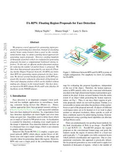 FA-RPN: Floating Region Proposals for Face Detection
