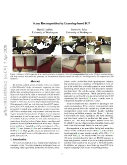 Scene Recomposition by Learning-based ICP