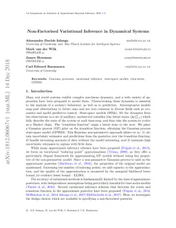 Non-Factorised Variational Inference in Dynamical Systems