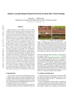 Siamese Cascaded Region Proposal Networks for Real-Time Visual Tracking