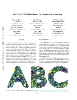 ABC: A Big CAD Model Dataset For Geometric Deep Learning