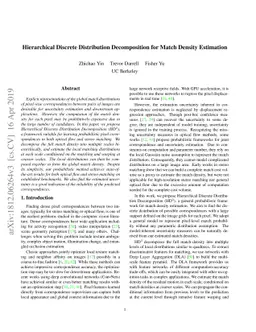 Hierarchical Discrete Distribution Decomposition for Match Density
  Estimation