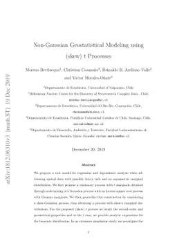 Non-Gaussian Geostatistical Modeling using (skew) t Processes
