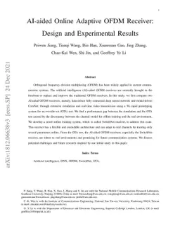 AI-Aided Online Adaptive OFDM Receiver: Design and Experimental Results