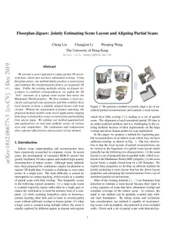 Floorplan-Jigsaw: Jointly Estimating Scene Layout and Aligning Partial
  Scans