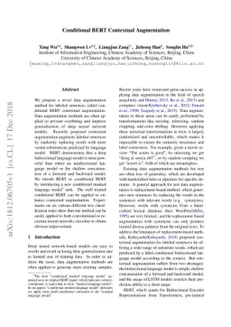 Conditional BERT Contextual Augmentation