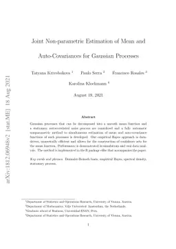 Adaptive Non-parametric Estimation of Mean and Autocovariance in
  Regression with Dependent Errors