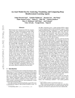 An Atari Model Zoo for Analyzing, Visualizing, and Comparing Deep
  Reinforcement Learning Agents