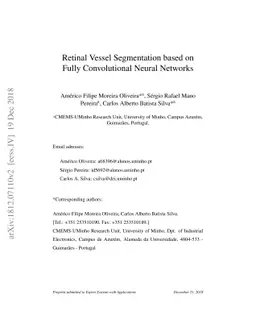 Retinal vessel segmentation based on Fully Convolutional Neural Networks