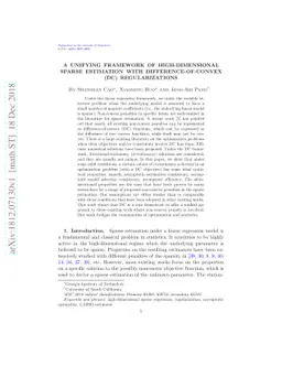 A Unifying Framework of High-Dimensional Sparse Estimation with
  Difference-of-Convex (DC) Regularizations